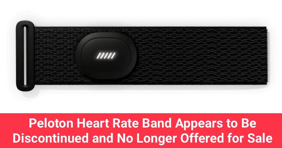 Peloton Heart Rate Band Is Discontinued and No Longer Offered for  display picture 1