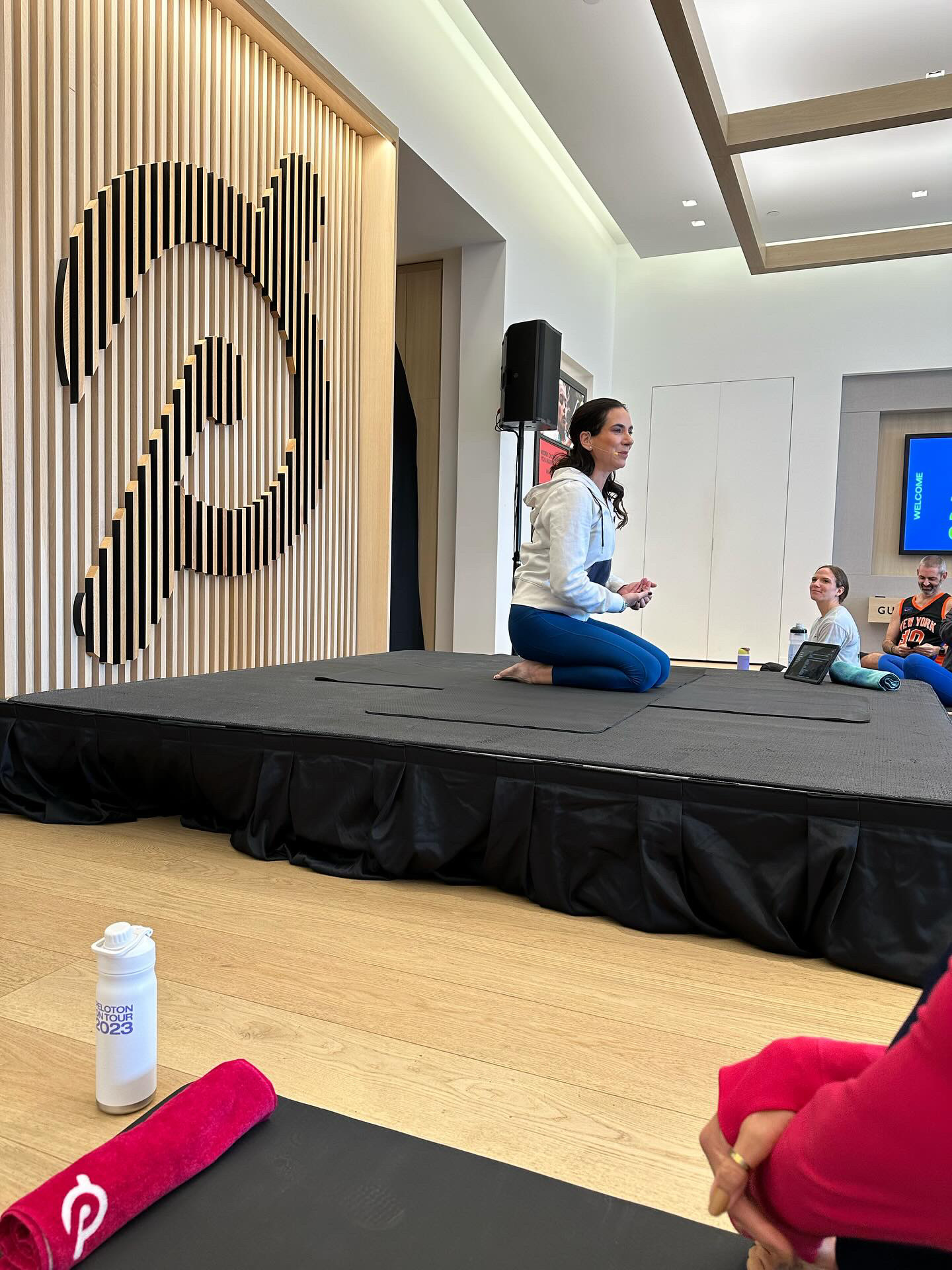 Mariana's yoga class. Image credit Lexi (#MidwifeLexi).