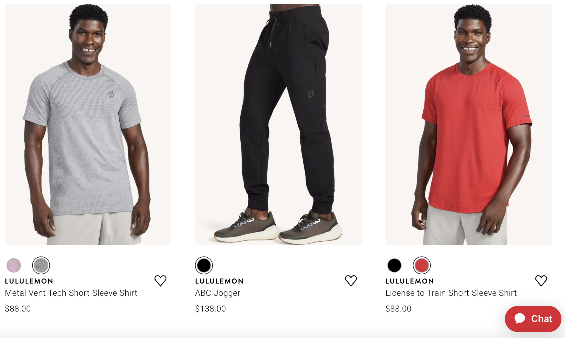 Peloton x lululemon apparel items.