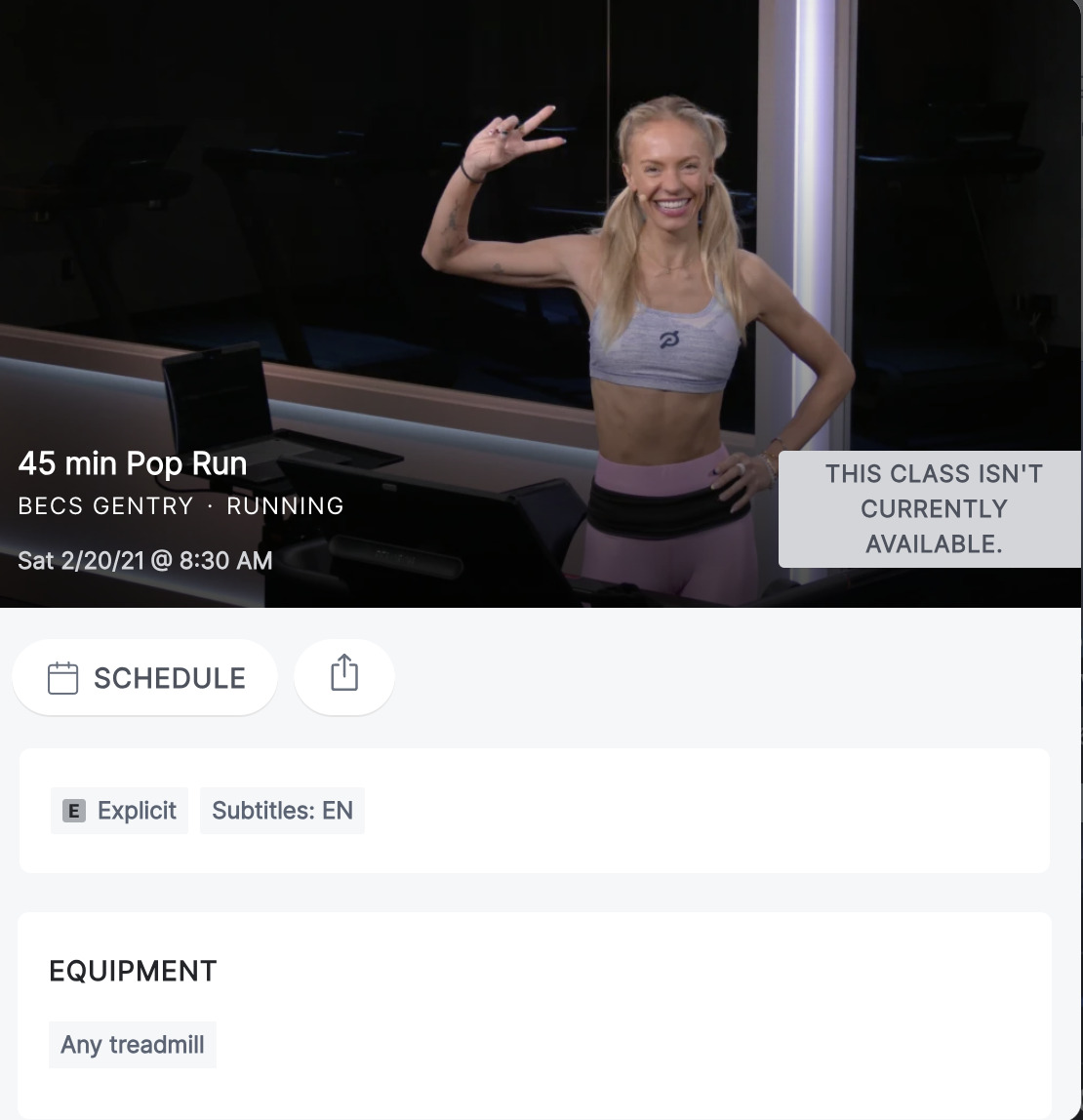 45 min. Pop Run with Becs Gentry removed from the on-demand library on October 13, 2023.
