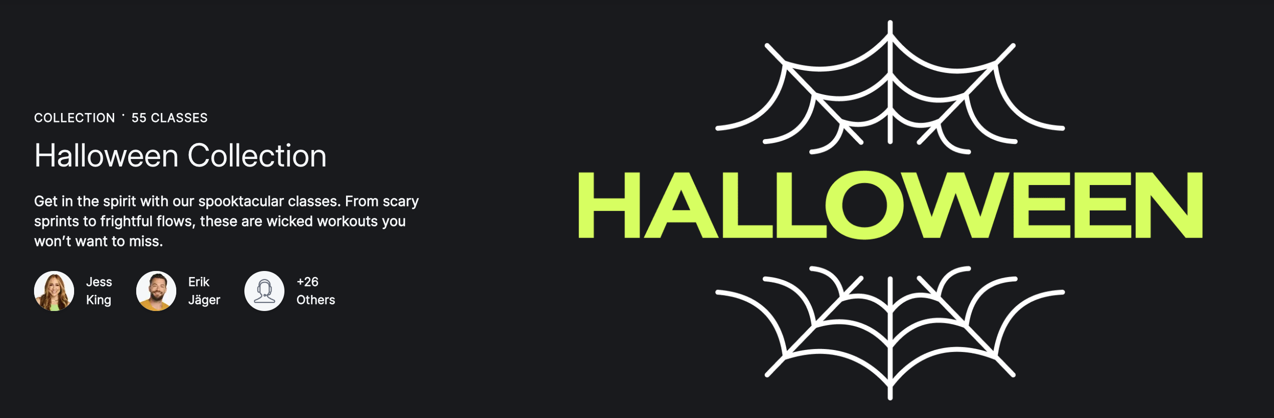 Peloton's Halloween Collection.
