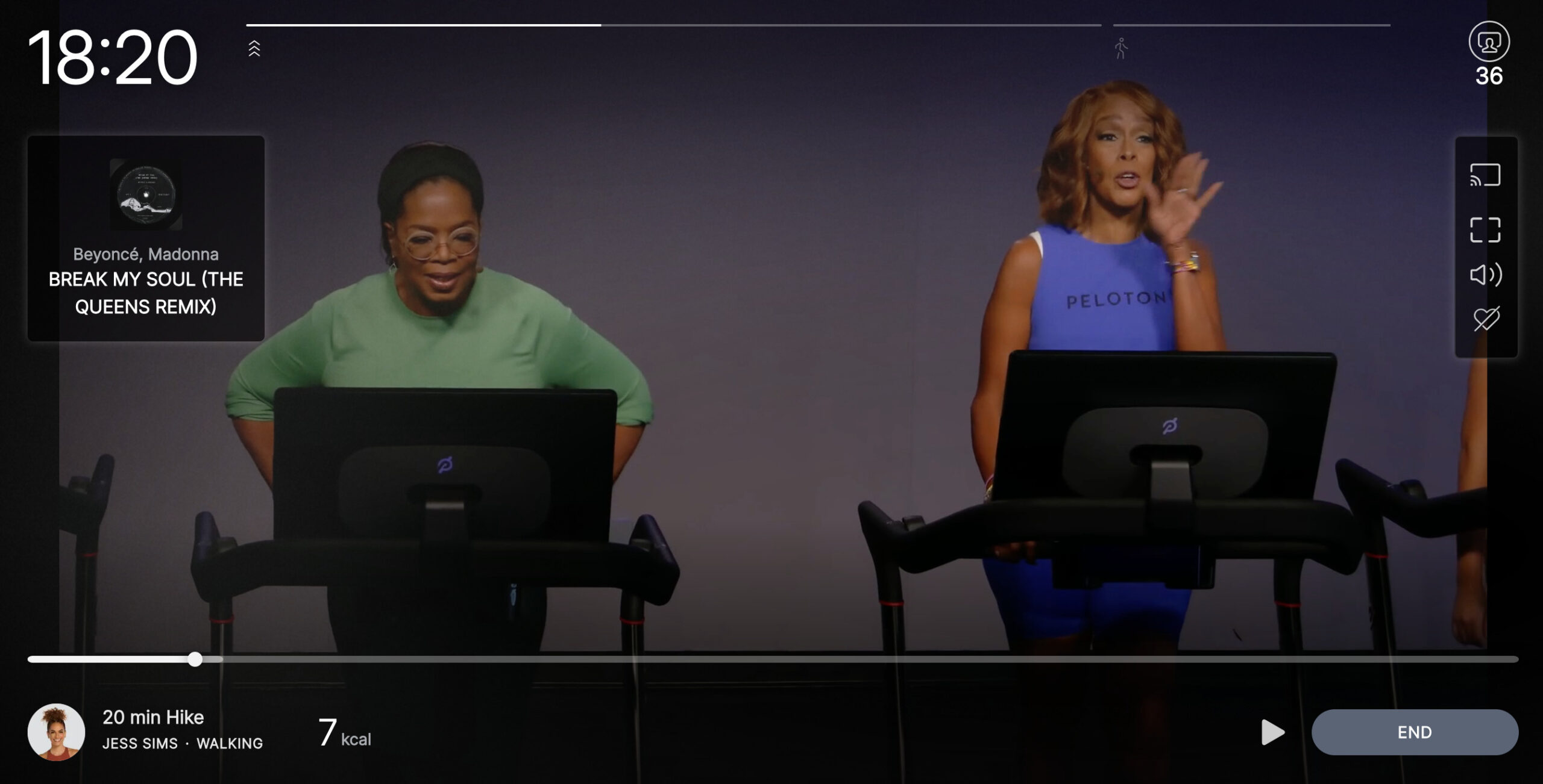 20 minute Hike with Jess Sims featuring Oprah Winfrey & Gayle King.