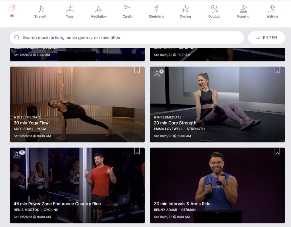 You'll see a video preview with the web browser when scrolling through the on-demand library.
