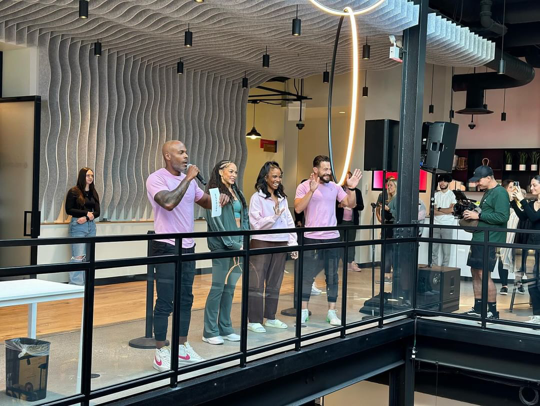 Peloton x lululemon Party. Image credit Lexi (#MidwifeLexi).