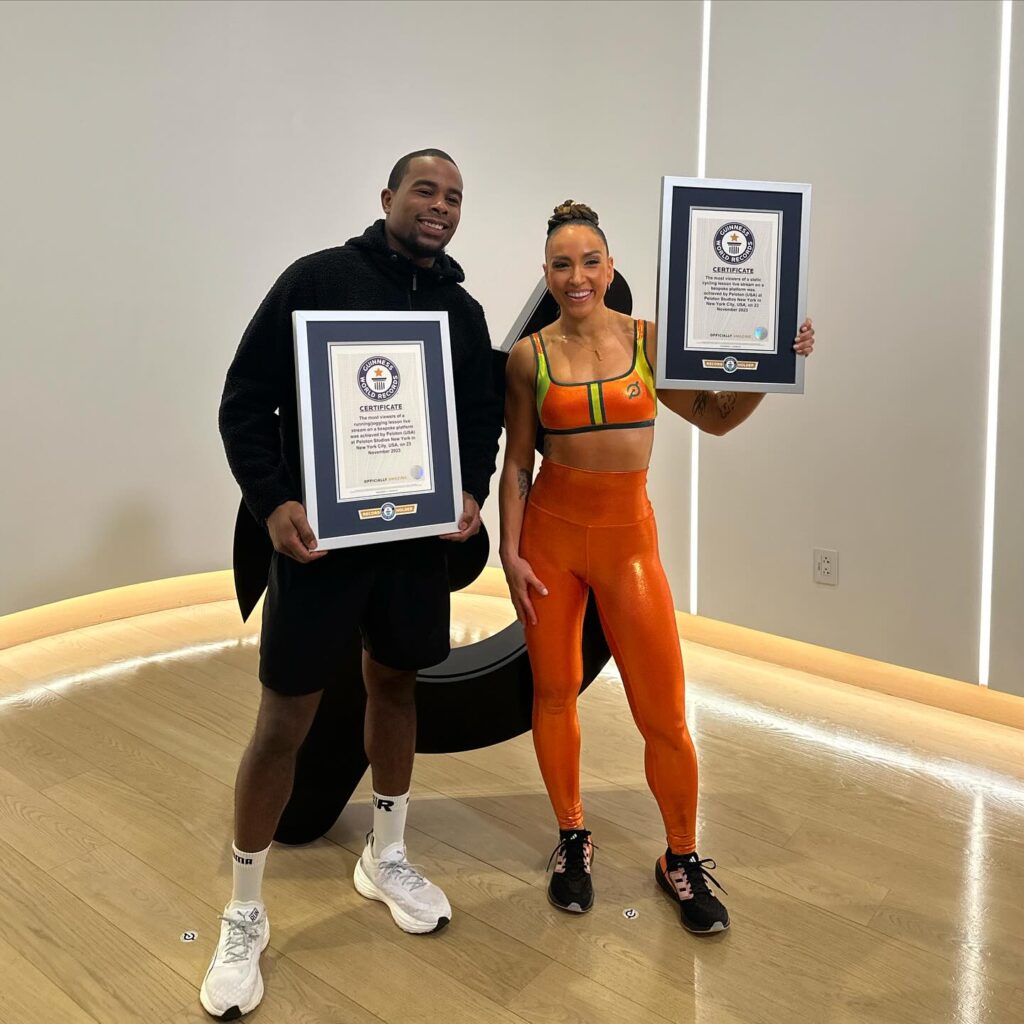 Robin & Alex with their world record certificates. 
