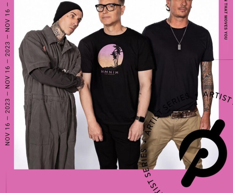 Blink-182 Peloton artist series classes. Image credit @onepeloton