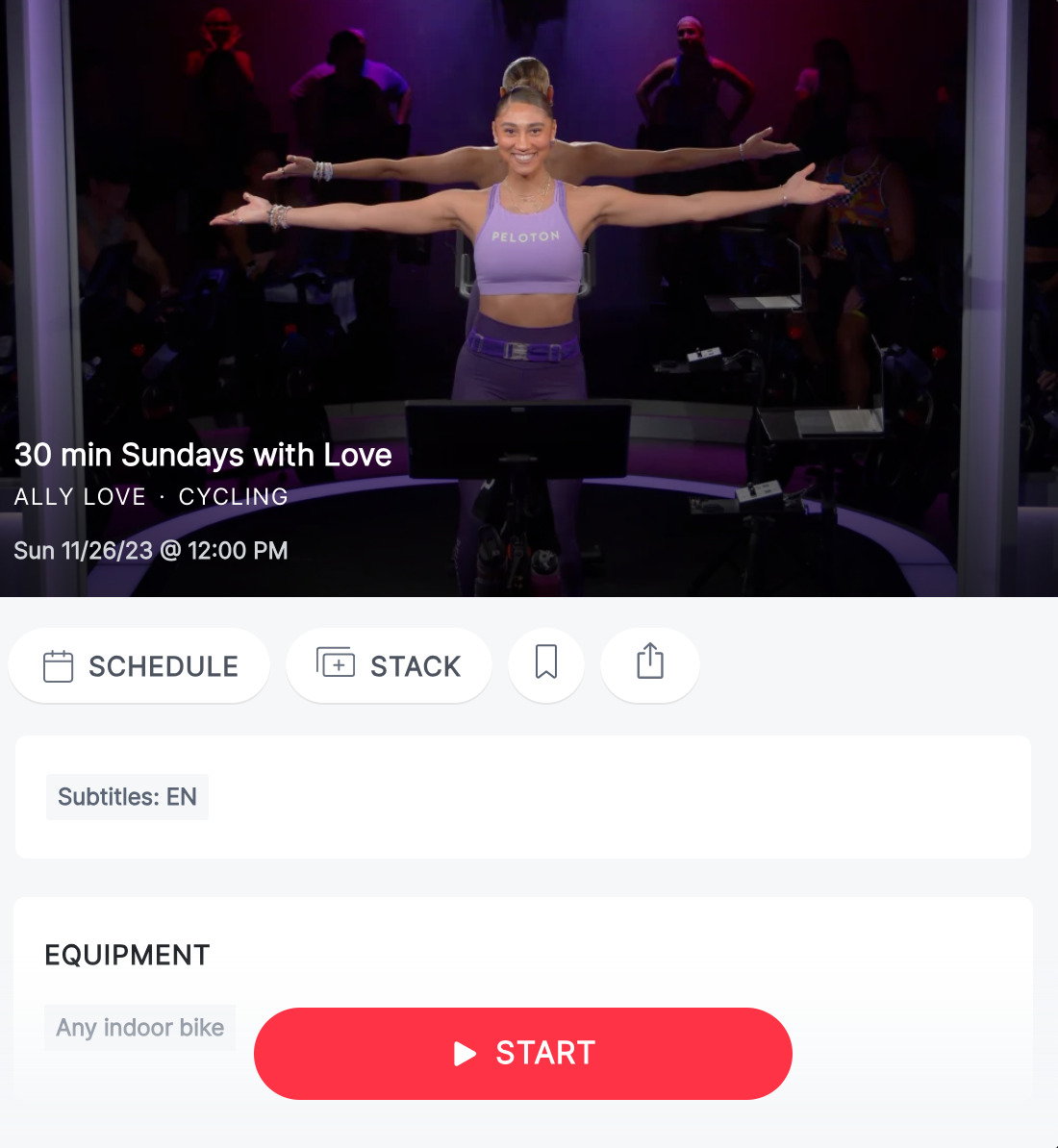 Sundays with Love Ride from November 26, 2023.