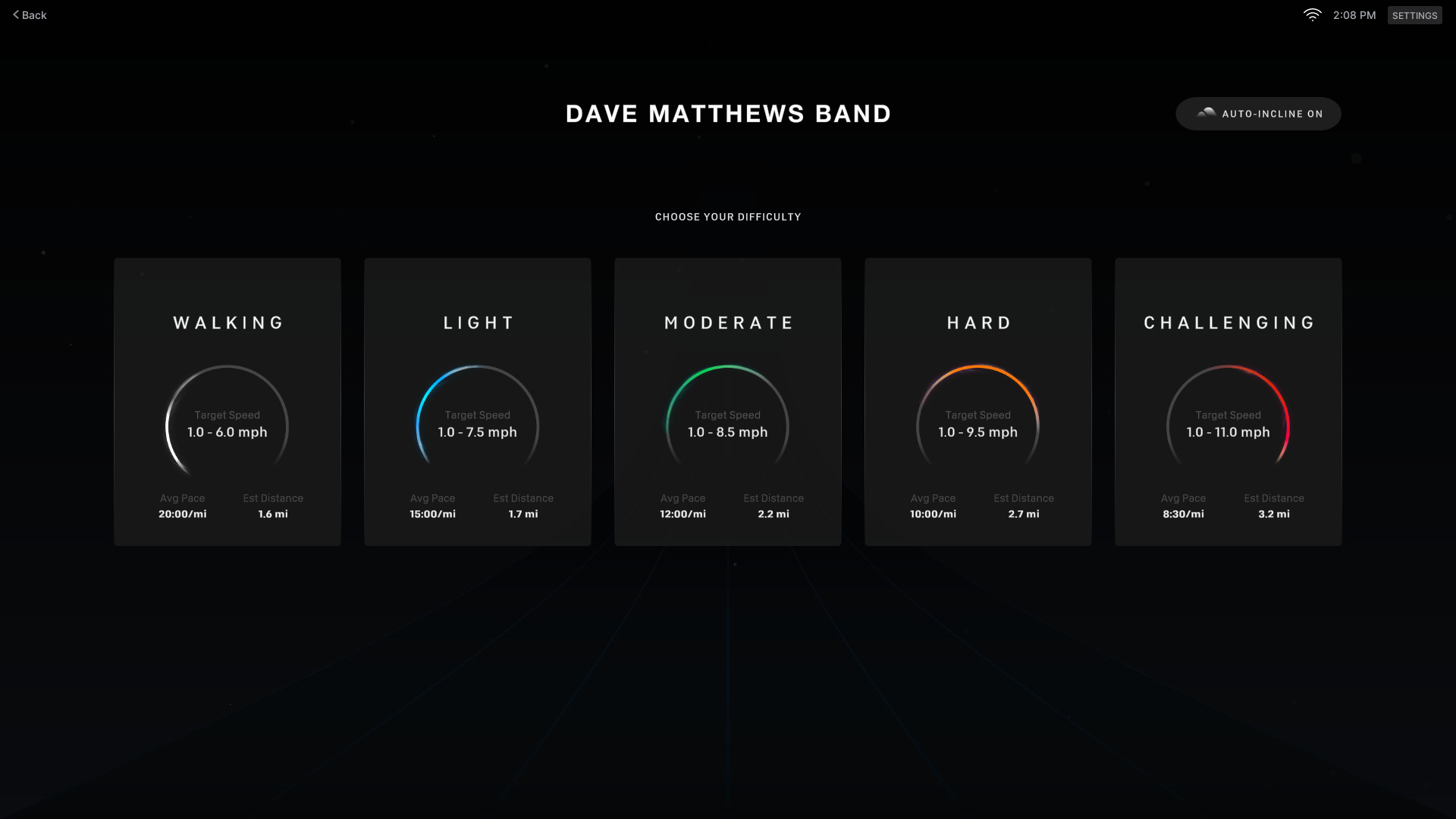 Estimated distances on Tread Lanebreak level.