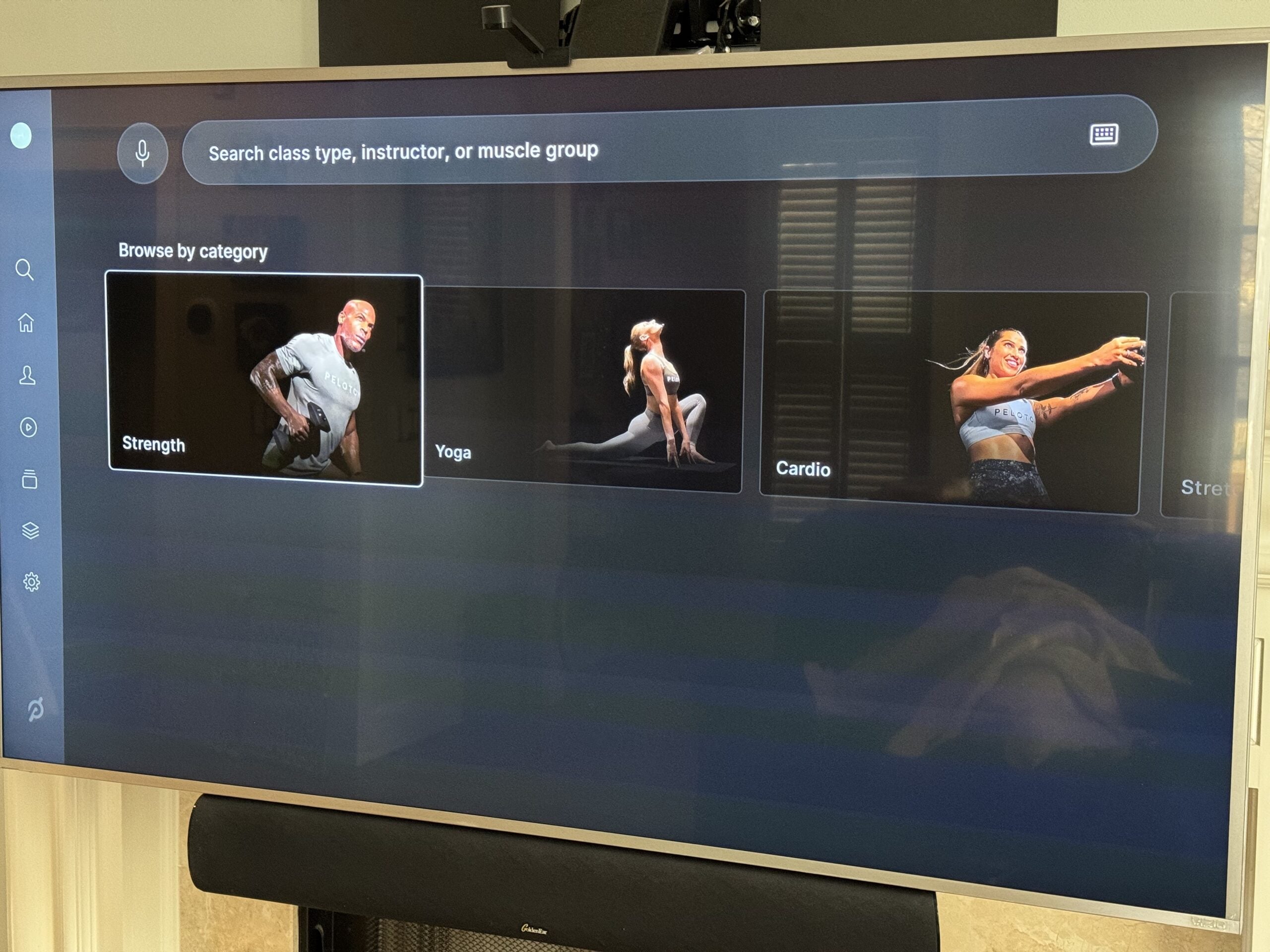 Search bar added to Peloton Guide.