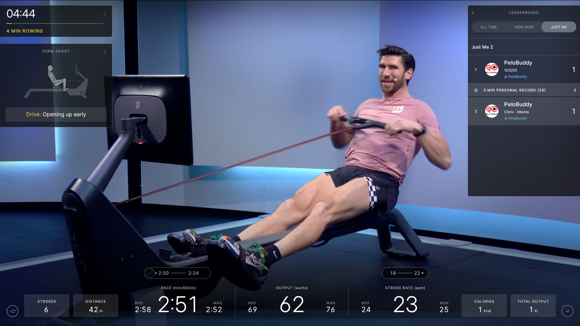 "Just Me" leaderboard filter on Row.