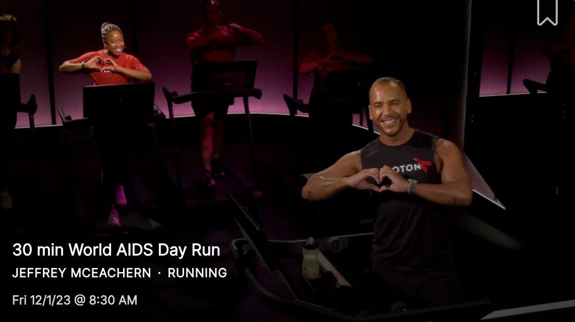 World AIDS Day Run with Jeffrey McEachern.