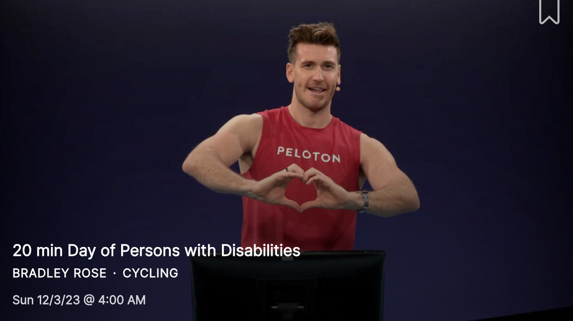 Day of Persons with Disabilities Ride with Bradley Rose