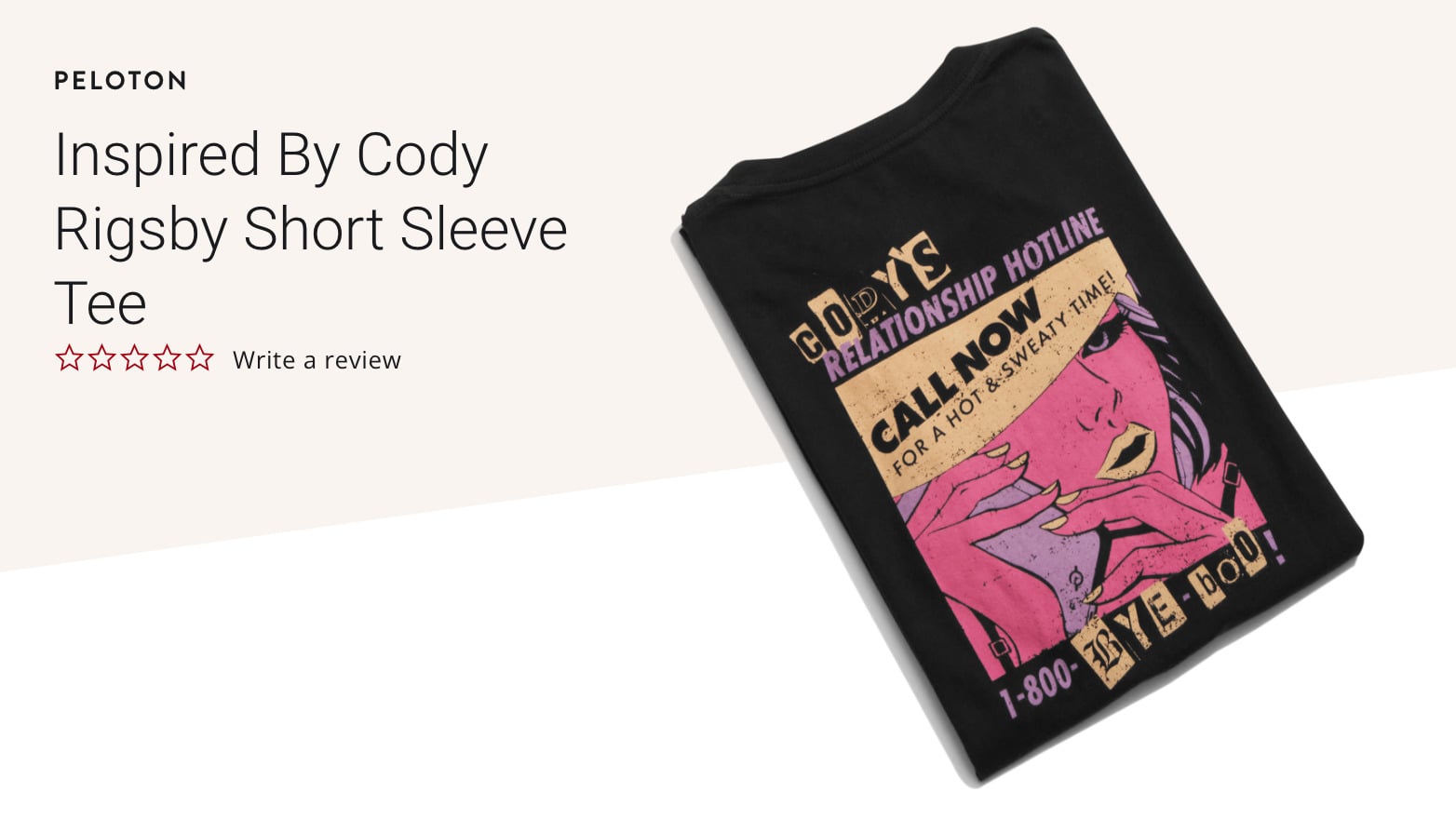 T-shirt inspired by Cody Rigsby.