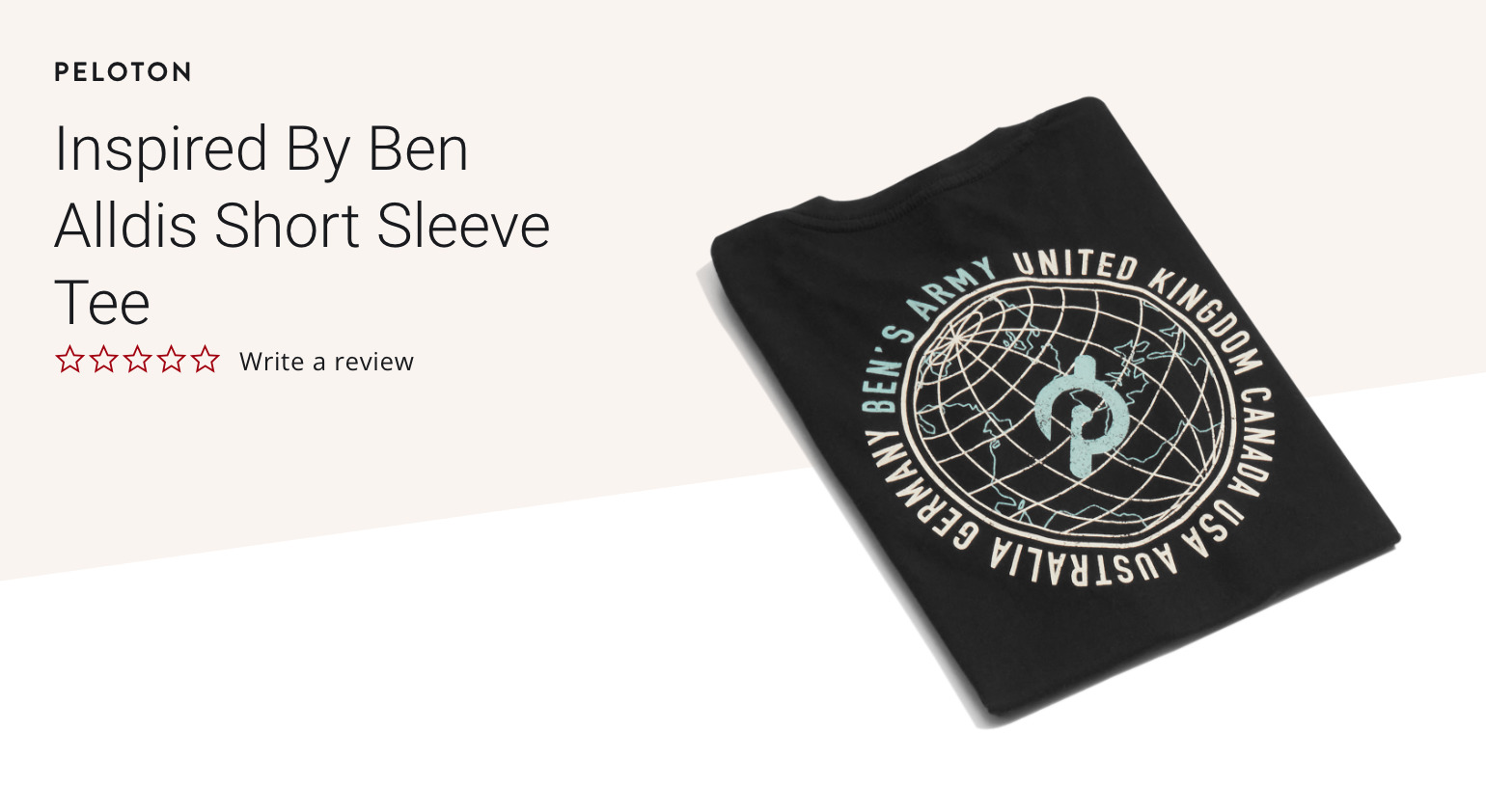 T-shirt inspired by Ben Alldis.