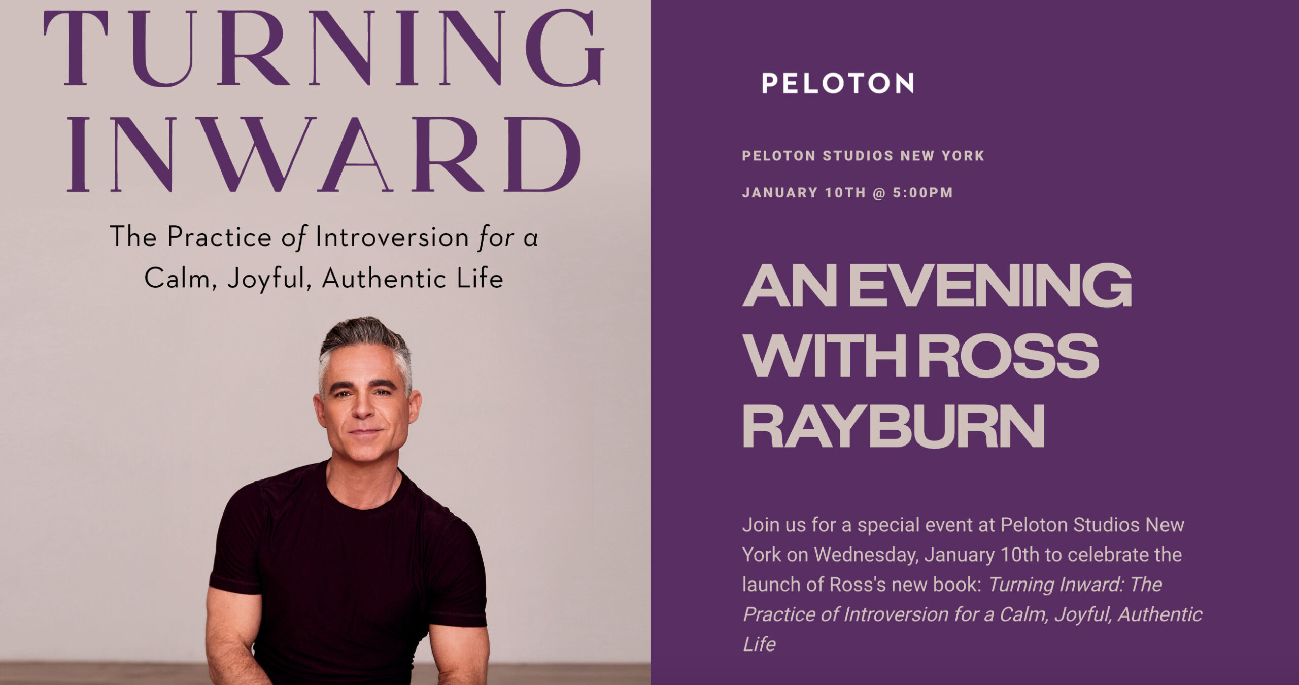 An Evening with Ross Rayburn event website.
