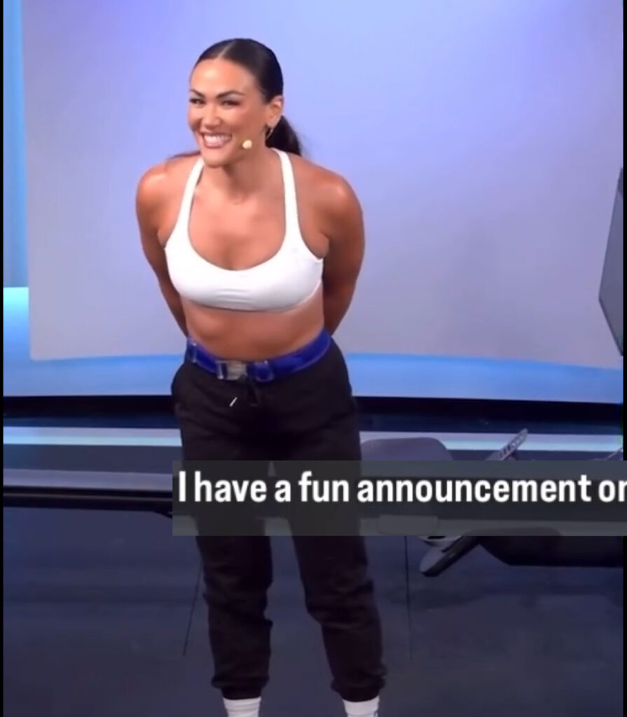 Katie Wang teasing an announcement on Friday.