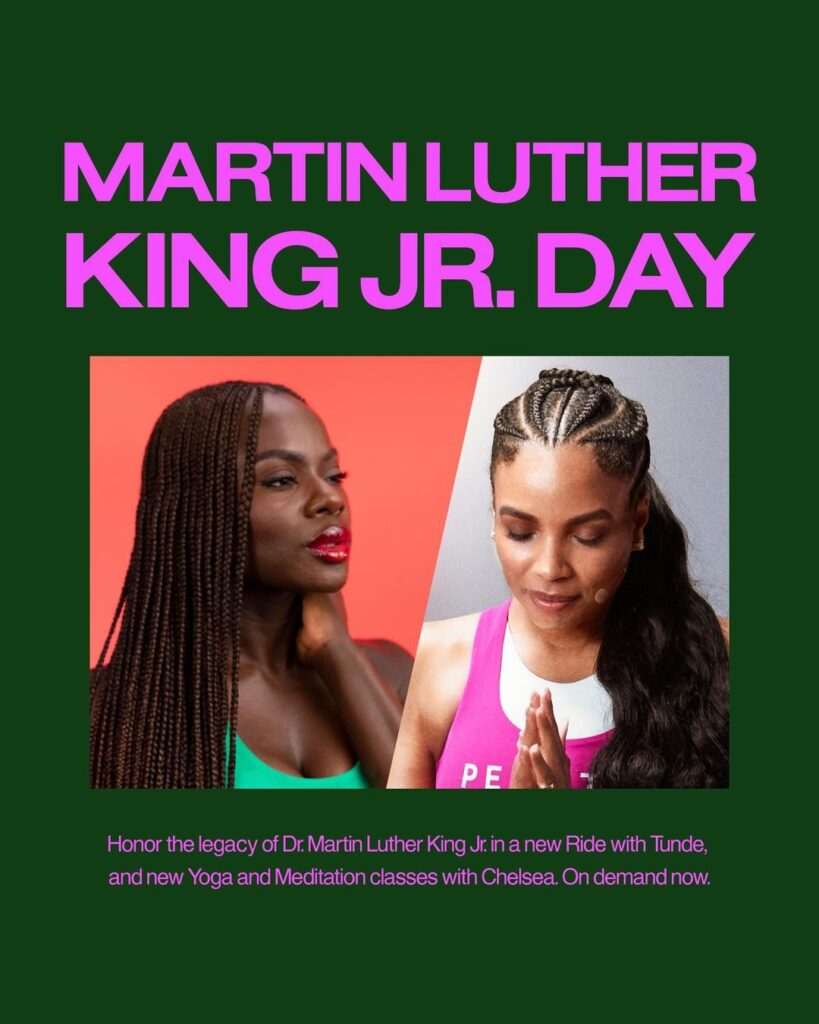 "This Week at Peloton" Instagram post. Image credit Peloton social media.