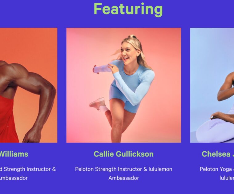 Peloton x lululemon event at the Mall of America.