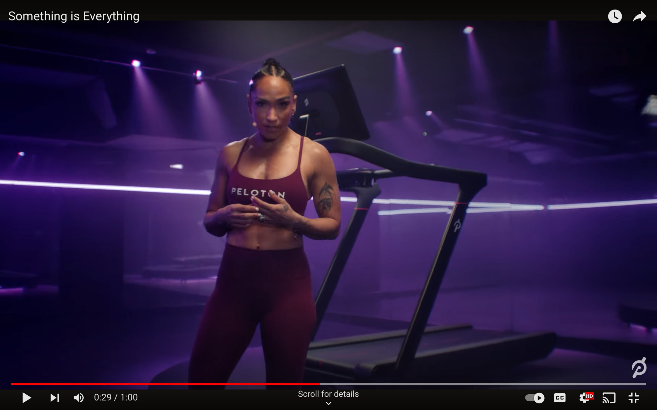 Peloton's "Something is Everything" ad.