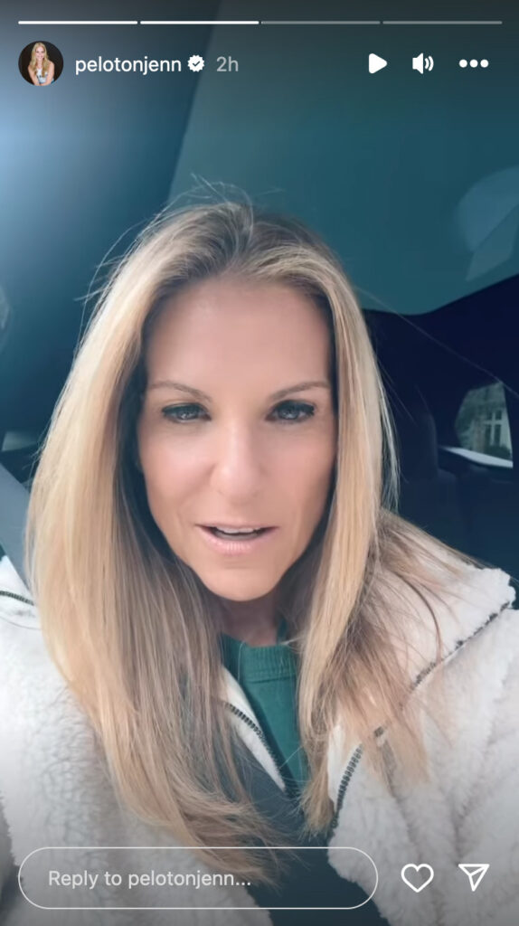 Jenn Sherman update video posted to Instagram.