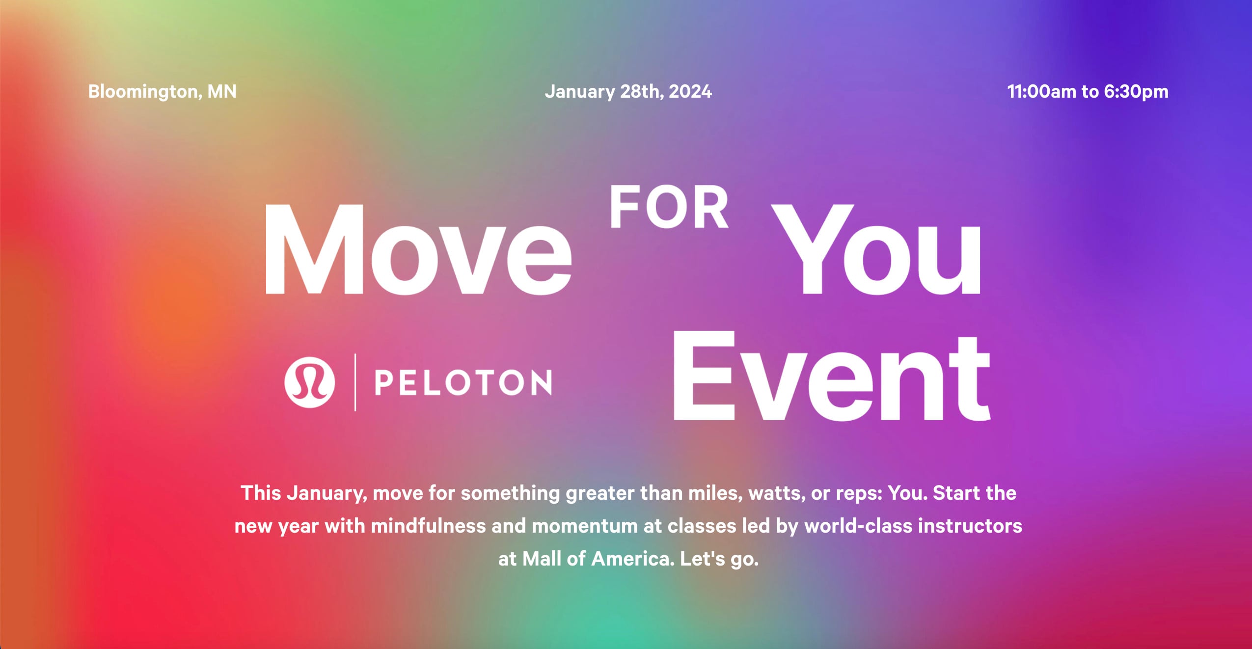 Move for You event website.