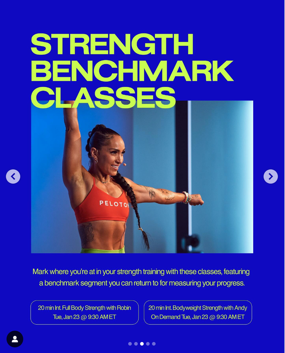 "This Week at Peloton" Instagram post. Image credit Peloton social media.