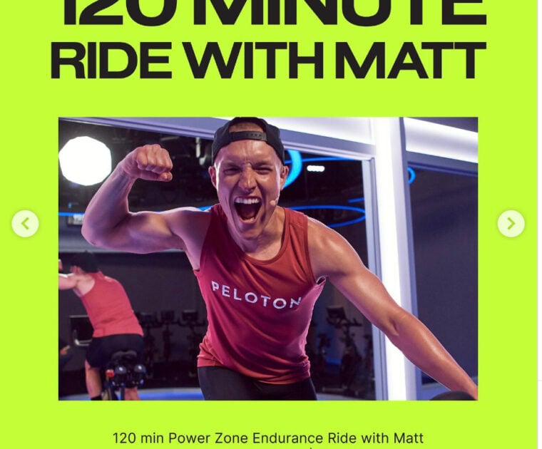 "This Week at Peloton" Instagram post. Image credit Peloton social media.