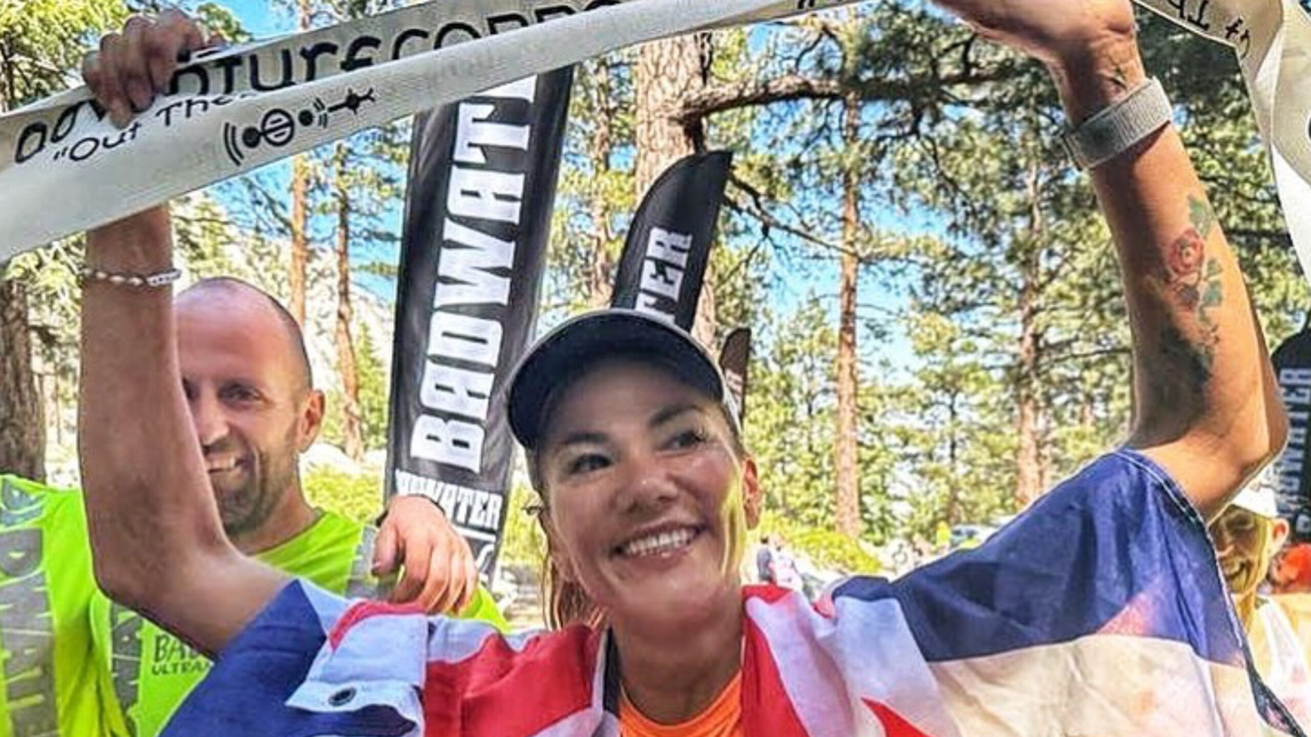 Susie Chan finishing Badwater 135.