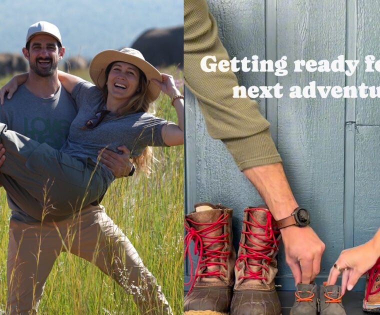 Emma Lovewell's Instagram post announcing her pregnancy.