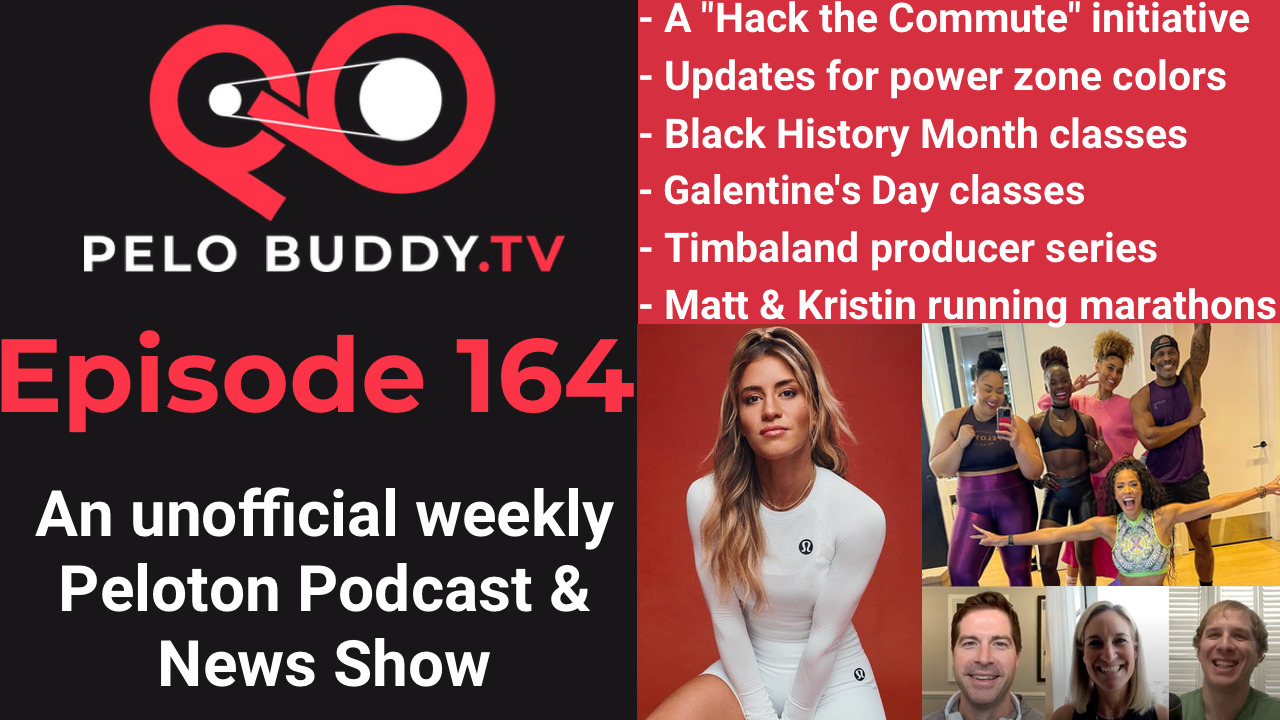 Pelo Buddy TV Episode 164 - Peloton "Hack the Commute" Initiative ...