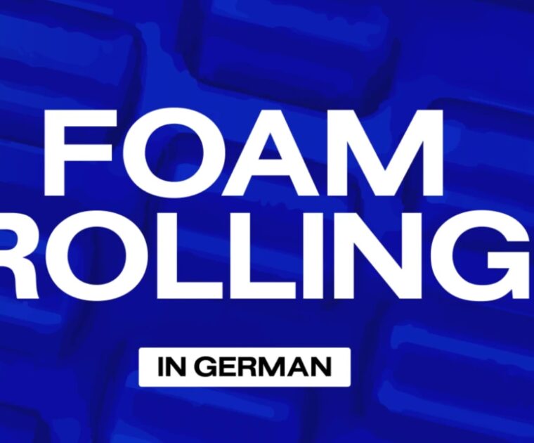 Peloton has a new collection of foam rolling classes in German
