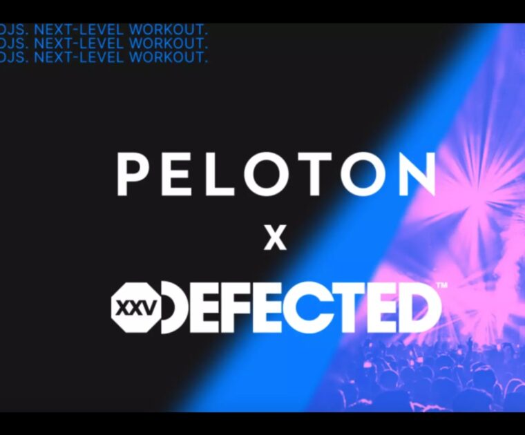 Peloton x Defected press release. Image credit Peloton.