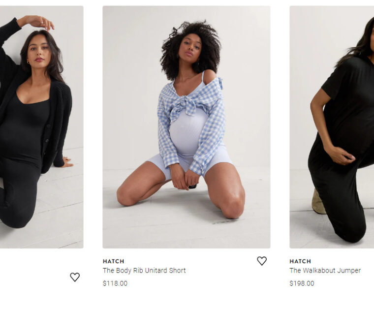 New Peloton x Hatch maternity apparel items