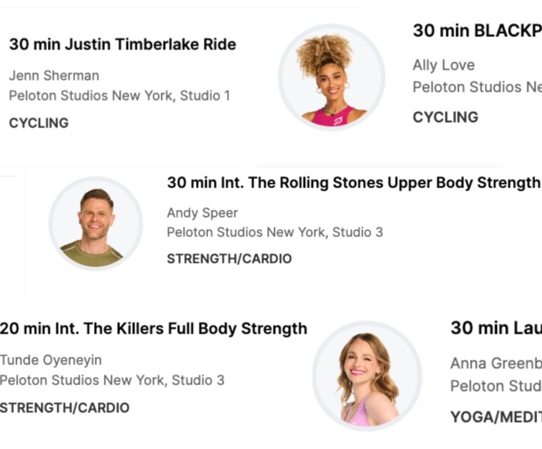 Peloton’s May 2024 artist series classes with Laufey, BLACKPINK, Justin Timberlake, The Rolling Stones, and The Killers