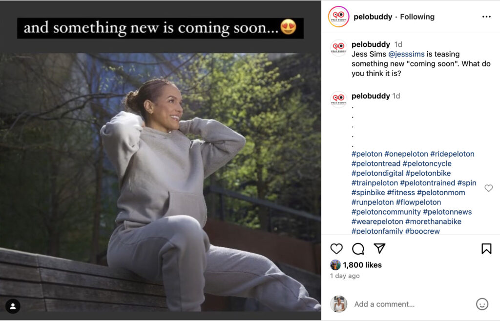 Jess Sims' Instagram tease that "something new is coming."