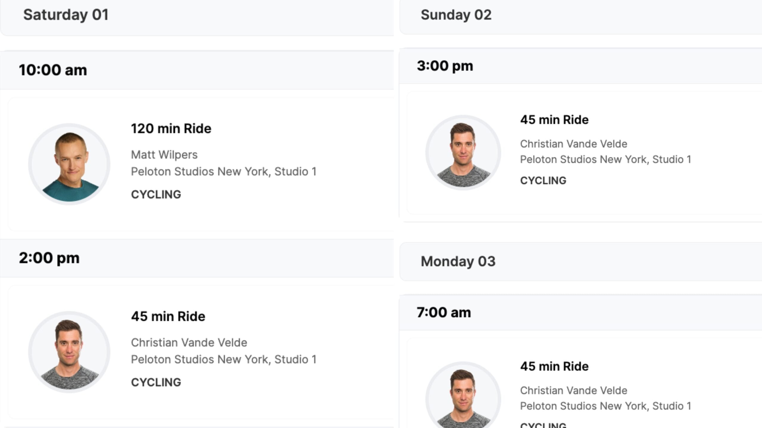 Pro cyclist Christian Vande Velde scheduled to teach 3 rides between June 1-3