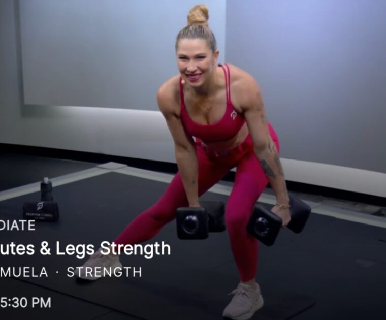 The first class in Selena Samuela's new unofficial Power 4 program on Peloton.