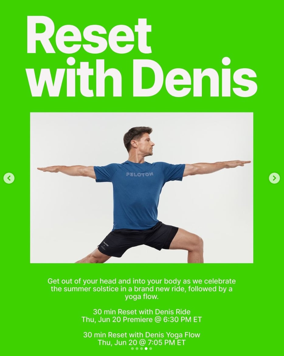 New Reset ride and yoga flow with Denis Morton