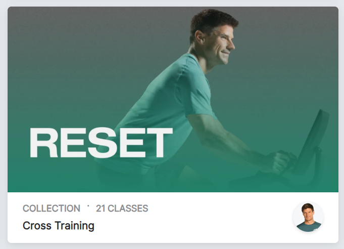 Peloton's Reset with Denis Morton class collection