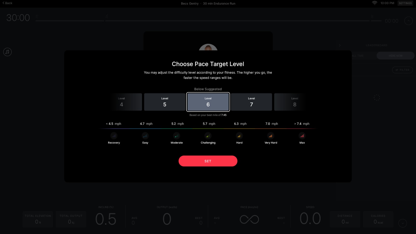 Peloton using our latest benchmark test PR to say our current level is probably too easy.