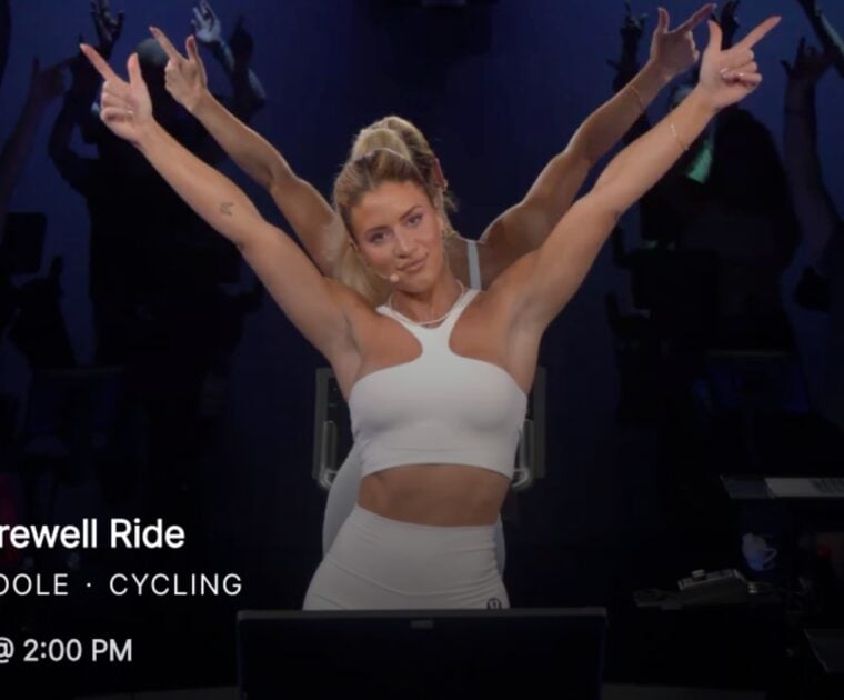 Kendall Toole's Farewell Ride on Peloton.