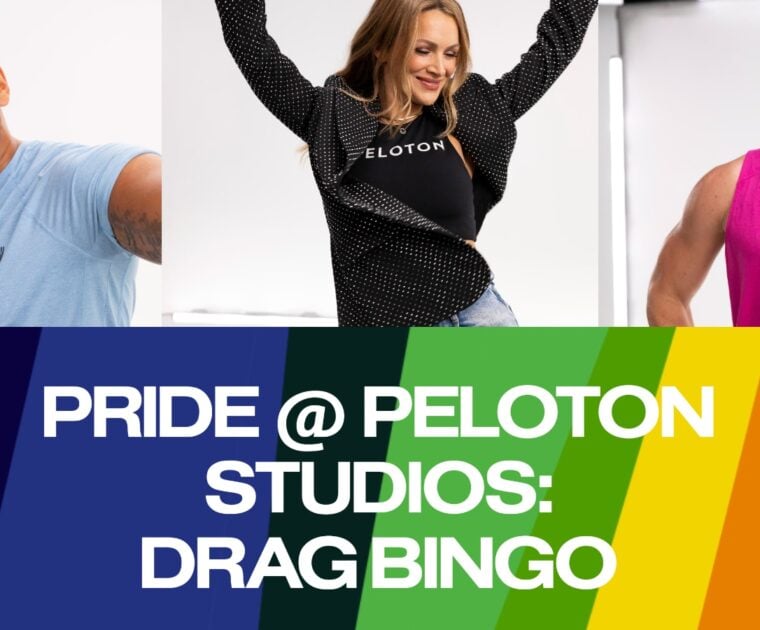 Drag Bingo event at Peloton studios London for Pride Month.