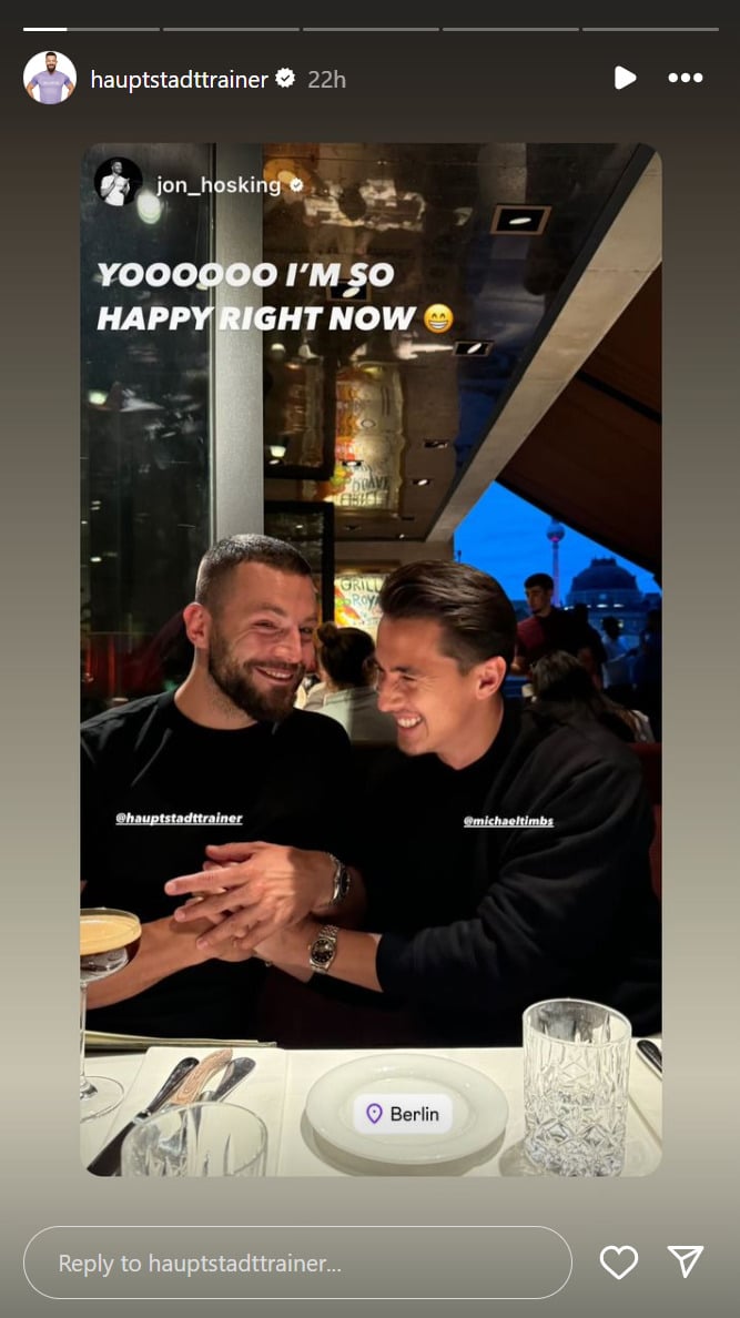 Peloton instructors Erik Jäger and Jon Hosking are in Berlin