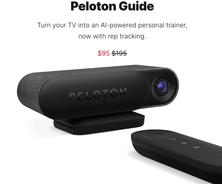 The Peloton Guide has a new lower price of $95.