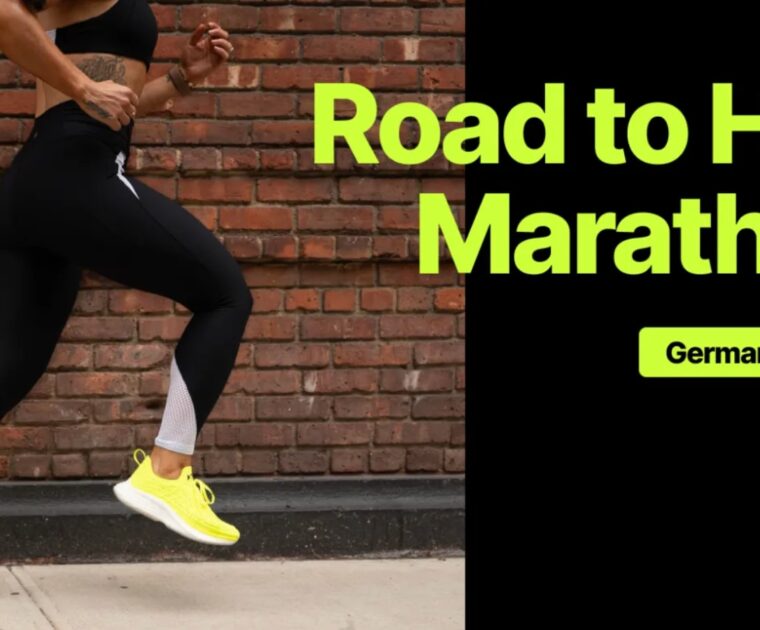 Peloton's German language "Road to Half Marathon" training program.
