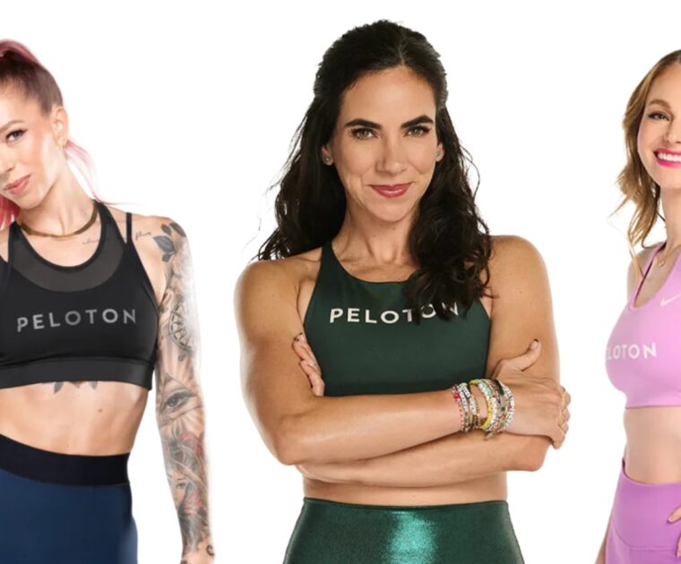 Peloton instructors Kirra Michel, Mariana Fernandez, and Anna Greenberg.