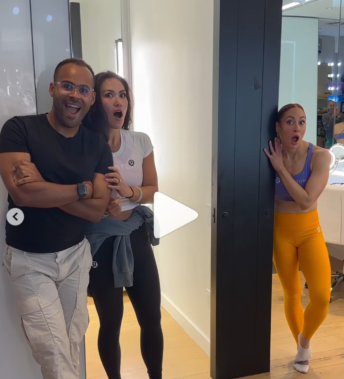 Peloton instructor reactions to Becs' participation in the 2024 Great World Race. Image credit Becs' social media.