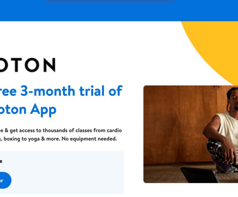 Walmart+ and Peloton App One trial.