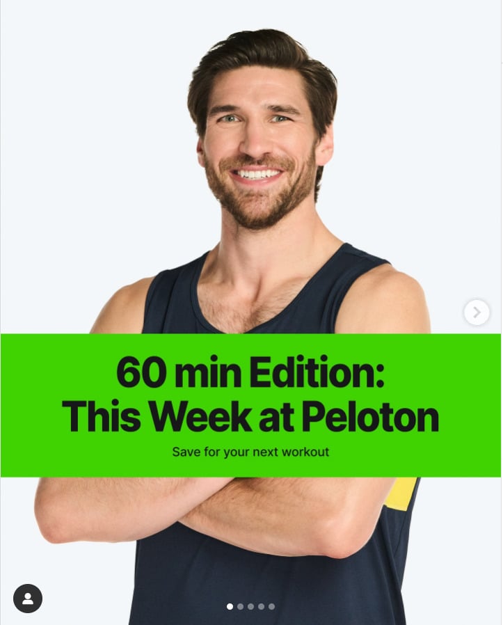 Special 60 Minute Edition of Peloton's featured classes for the week of August 12-18, 2024. Image credit Peloton social media.