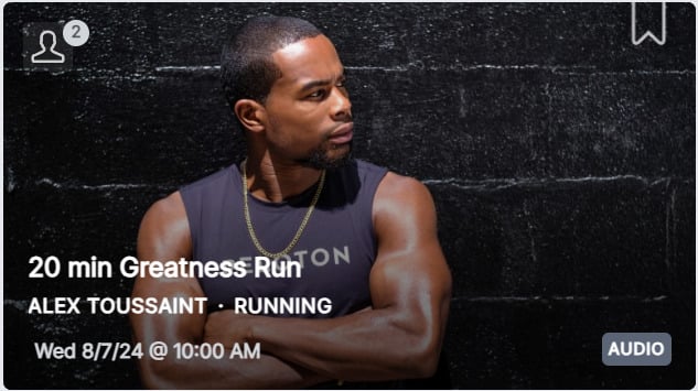 Alex Toussaint's Outdoor Greatness Run from August 7, 2024.